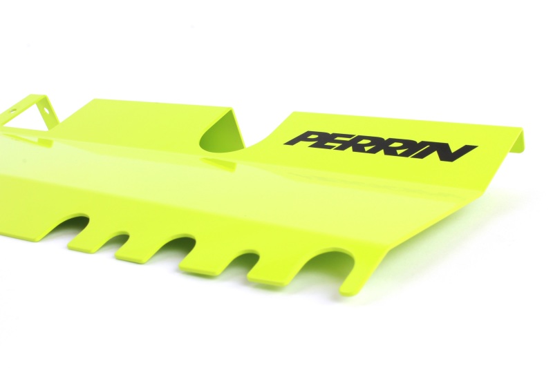 Subaru WRX STI Radiator Shroud - Perrin Performance - With/Without OEM Intake Scoop - Neon Yellow - `15-`21